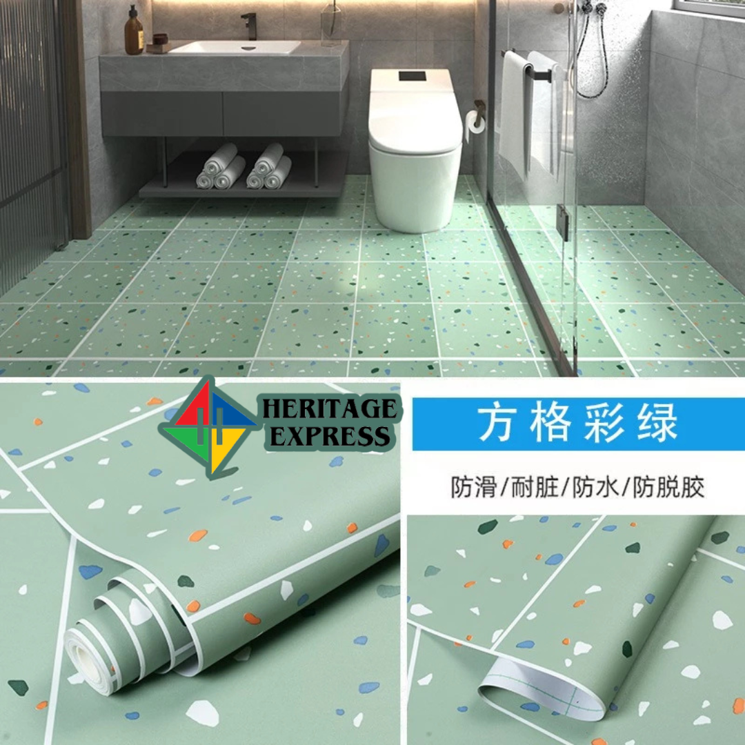 product-grid-gallery-item Decorative Floor Stickers Waterproof anti-skid wear-resisting bedroom kitchen bathroom floor - 33 sqf Roll