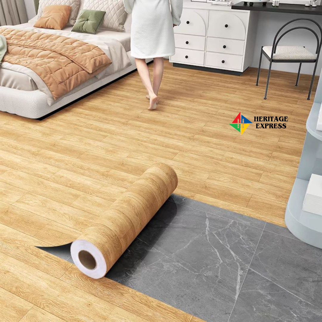 Non-slip Floor Stickers Self Adhesive PVC Waterproof Thicken Wear-Resisting Kitchen Floor Stickers Modern DIY
