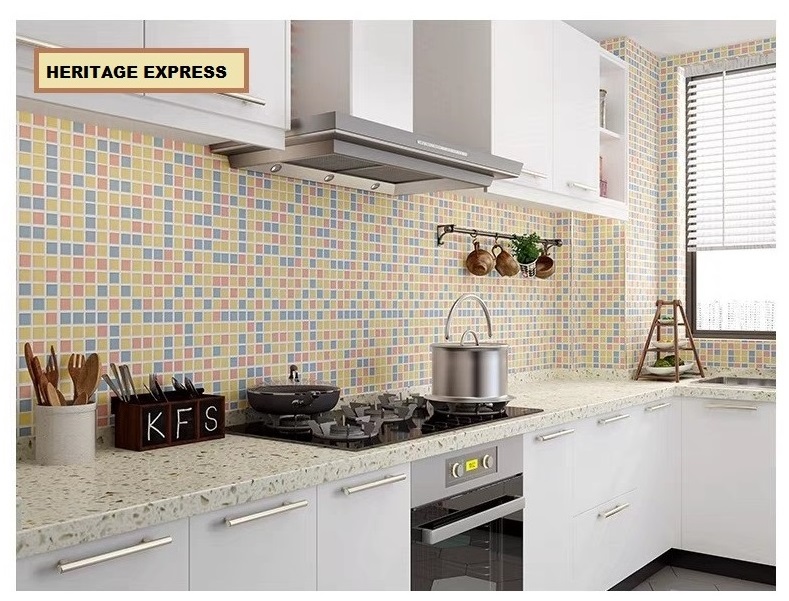 product-grid-gallery-item Self-Adhesive Kitchen Oil-Proof Bathroom Kitchen Waterproof self-Adhesive Wallpaper