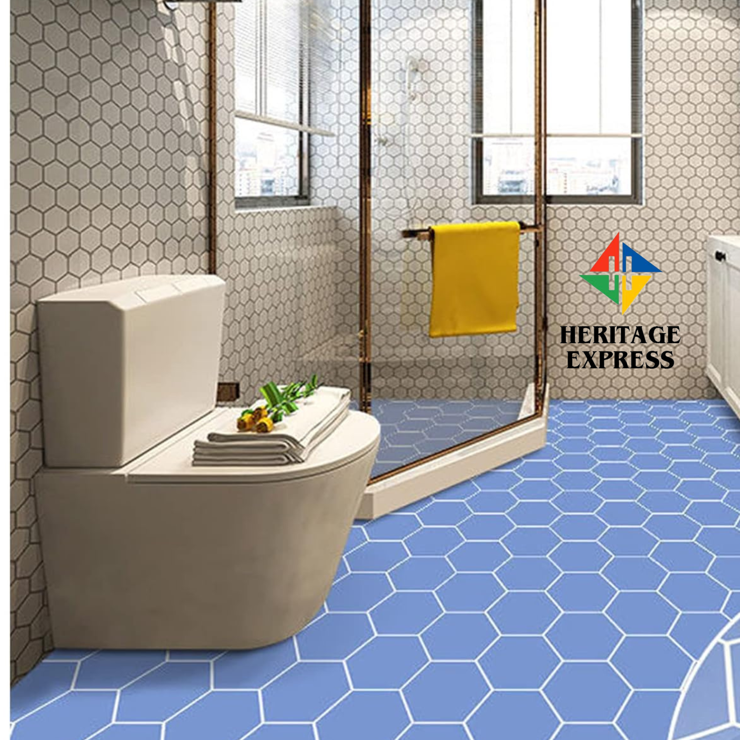 product-grid-gallery-item Non-slip Floor Stickers-  4 Ft. Width - Self Adhesive PVC Waterproof Thicken Wear-Resisting Kitchen Floor Stickers Modern DIY