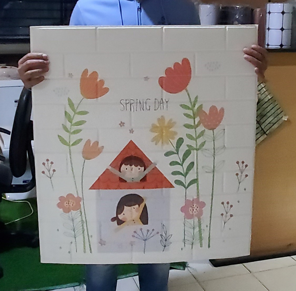 product-grid-gallery-item 3D Pe Foam Wallpaper   Self-Adhesive For Kids