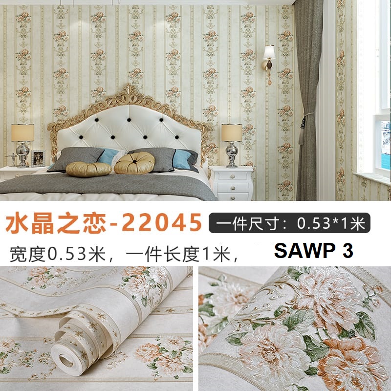 Self Adhesive Exclusive wallpaper 57Sqf Roll