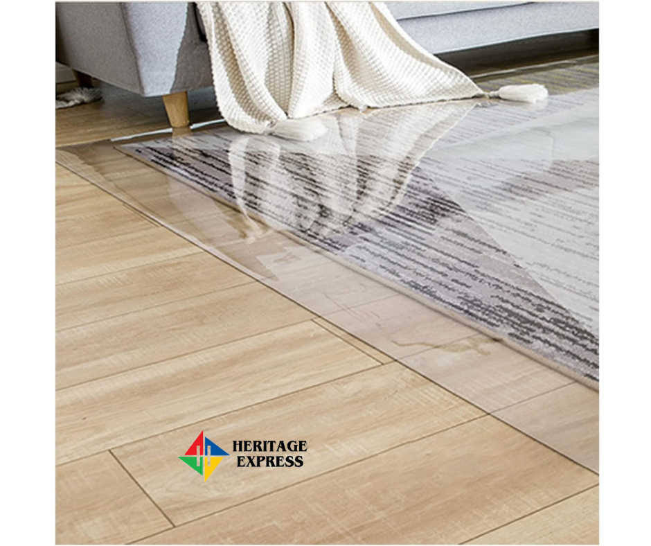 1.5 mm Transparent Waterproof Vinyl PVC Table I Floor Mat - Image 9